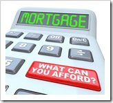 Mortgage What Can You Afford - Words on Calculator
